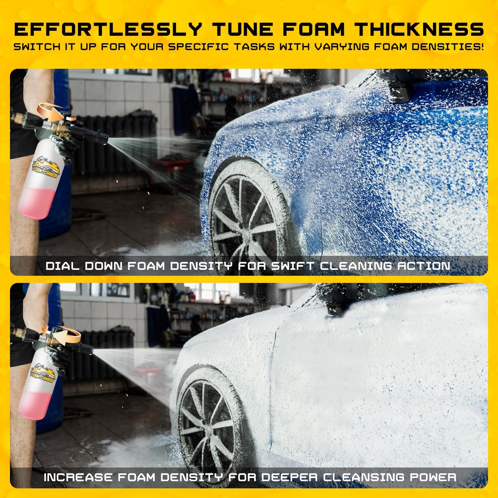 SOFIPE foam density adjustment tailors coverage for large surfaces