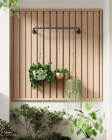 SOFITORG metal hanging bar in black matte for industrial style