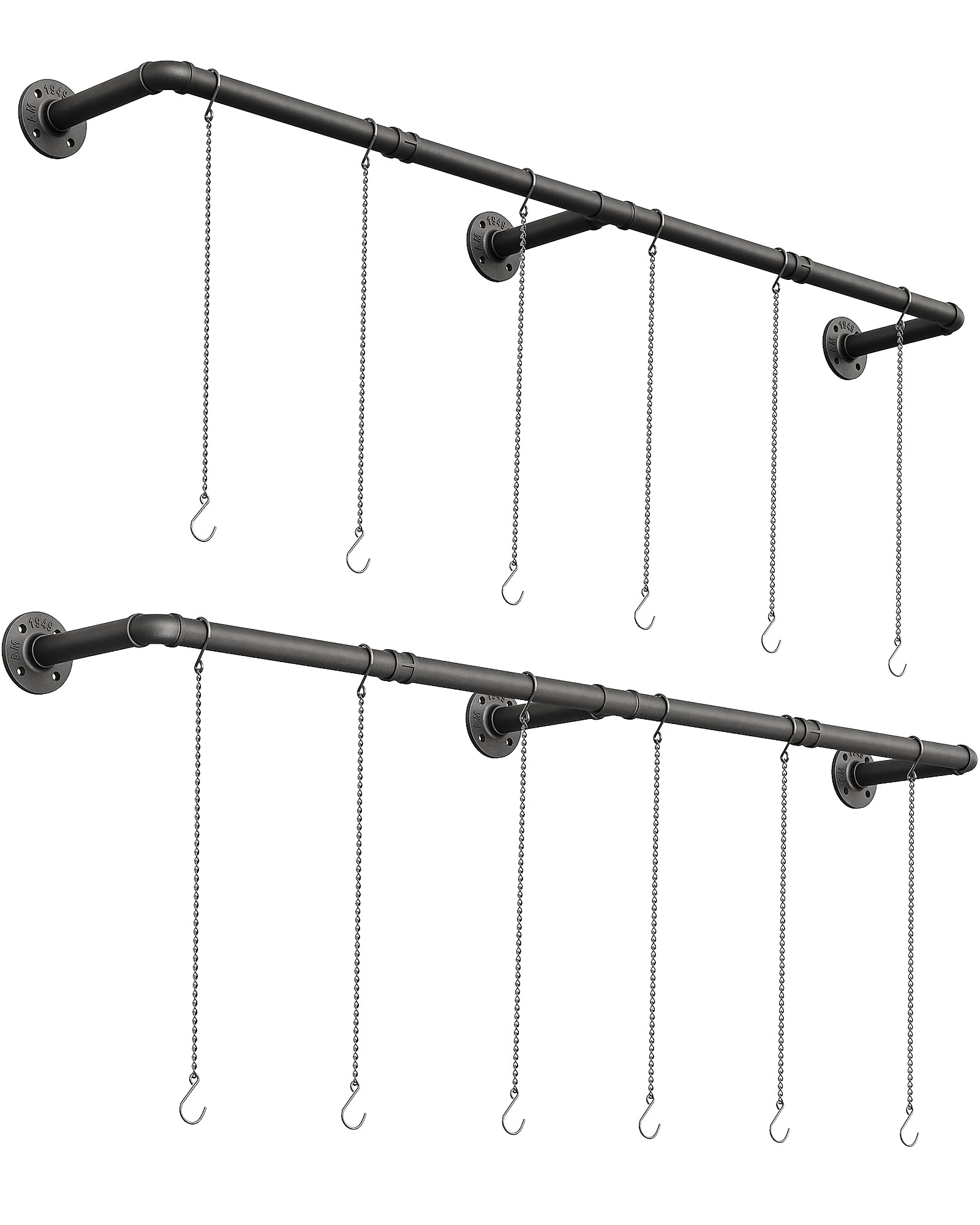 SOFITORG easy-to-install metal bar supports heavy planters securely