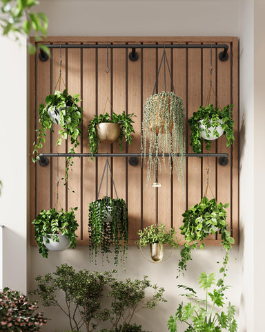 SOFITORG 65.7 inch black iron bar spans a window for vertical display