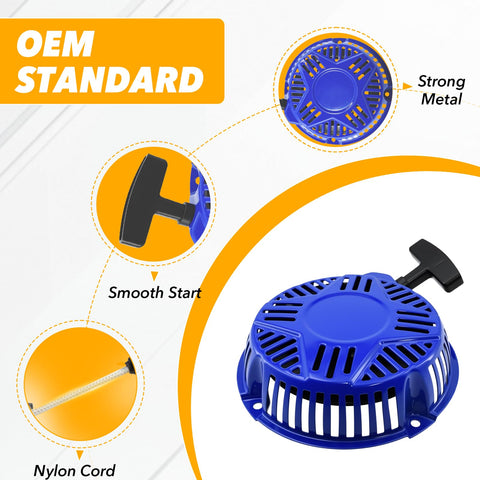 SOFO pull-start assembly for Westinghouse and Durostar engines with quick recoil