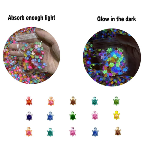 SOFREELIU luminous resin turtle figures brighten terrariums and crafts