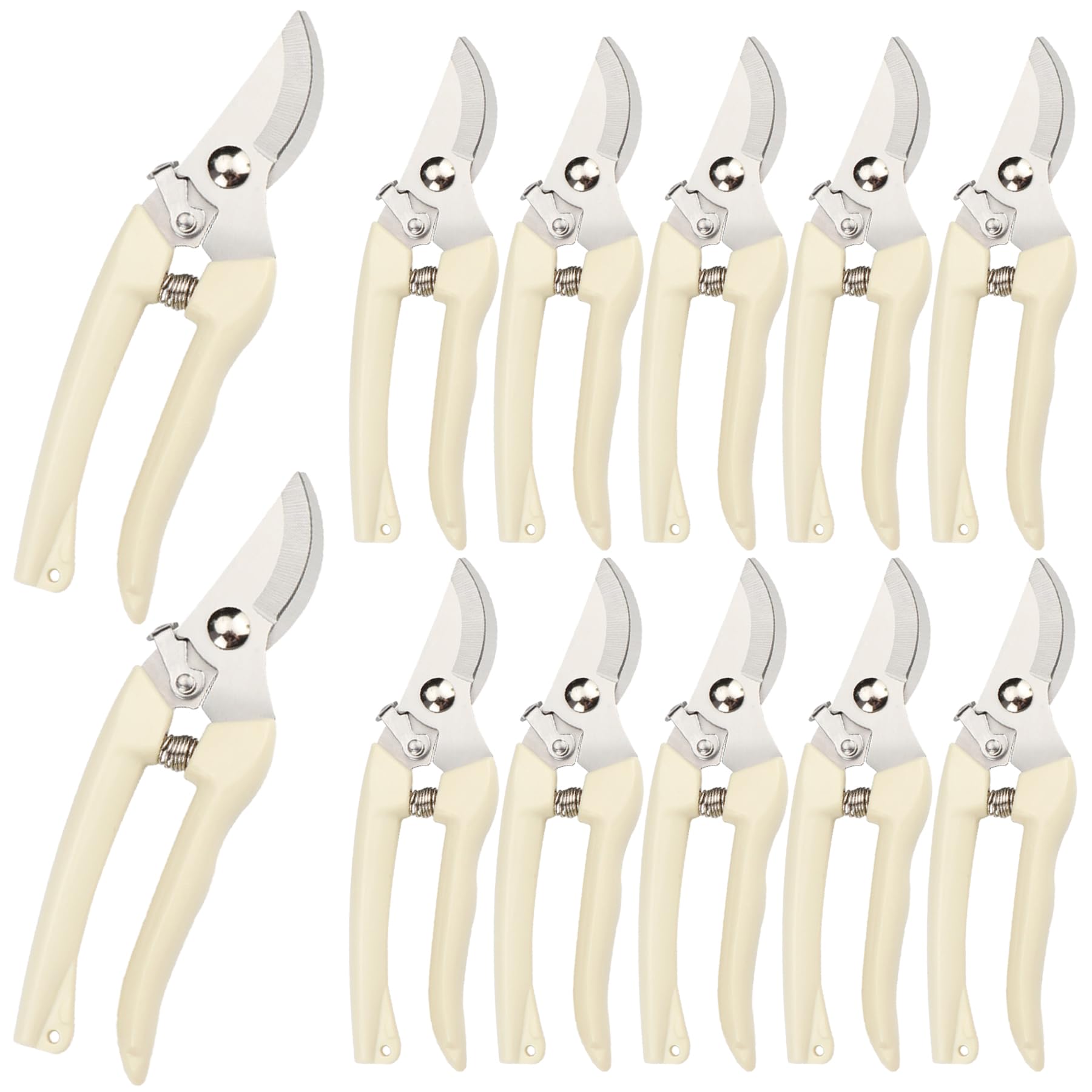 SoftSense 12-piece garden scissors full set for pruning and trimming plants.