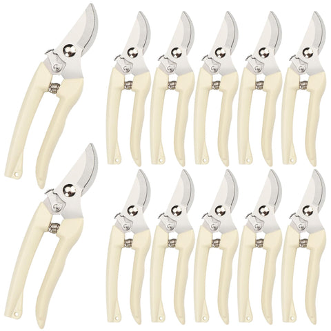 SoftSense 12-piece garden scissors full set for pruning and trimming plants.