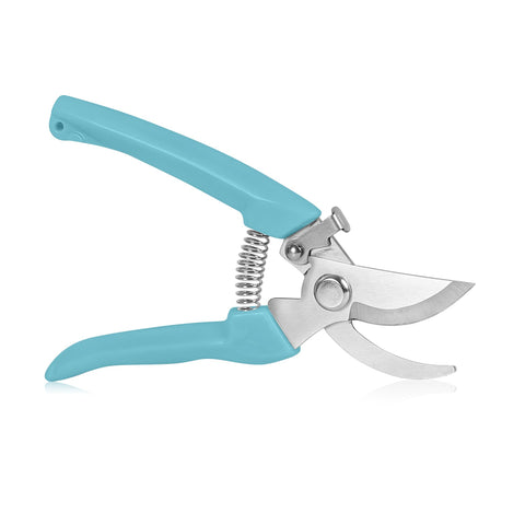 SoftSense garden scissors with ergonomic grip enable comfortable outdoor pruning
