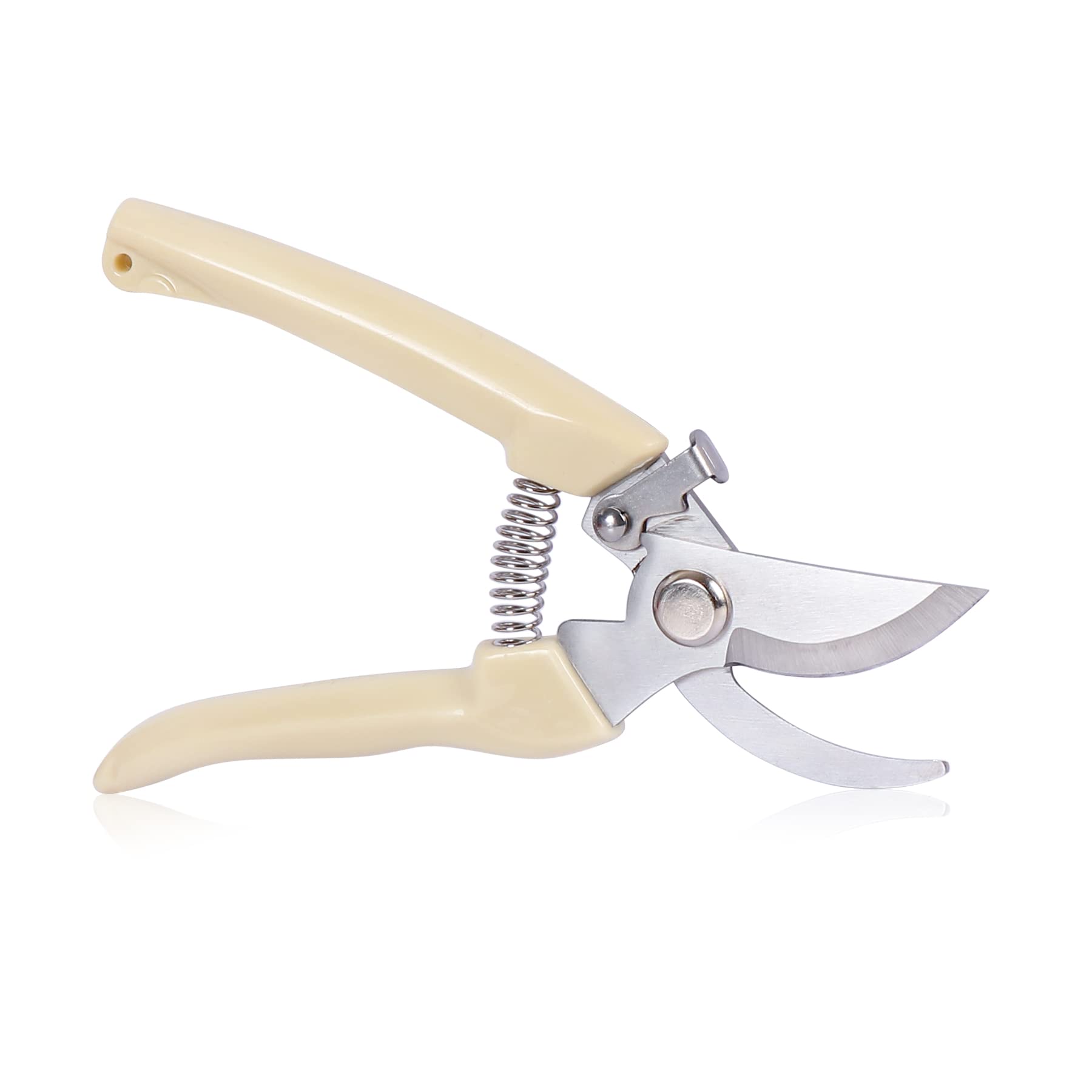 SoftSense garden scissors with ergonomic curve grip for comfortable pruning.