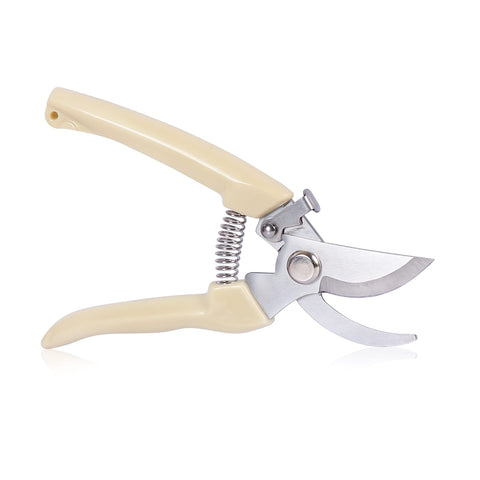 SoftSense garden scissors with ergonomic curve grip for comfortable pruning.