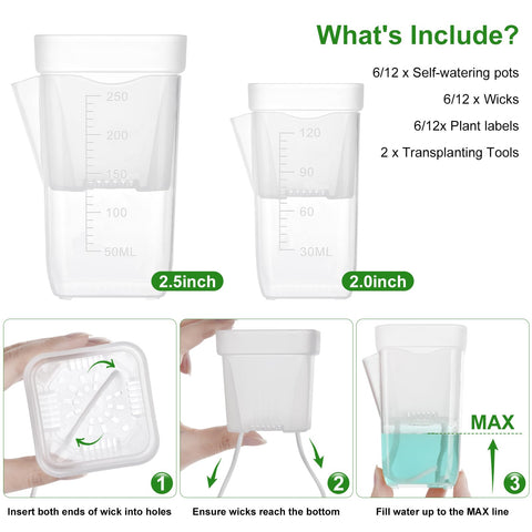 Softum measurement scale and labels aid precise watering and organization