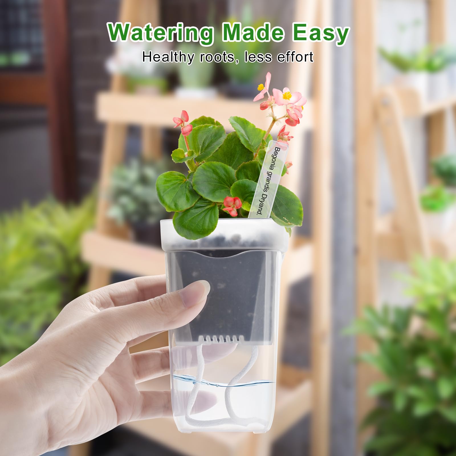 Softum mini pots with outer reservoir for steady moisture in small plants
