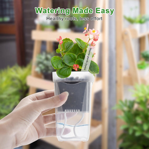 Softum mini pots with outer reservoir for steady moisture in small plants