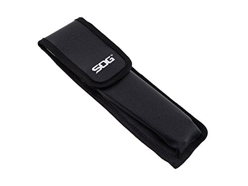 SOG Folding Saw folded with sheath for easy carry on hikes.