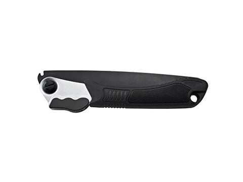 SOG Folding Saw shows soft TPR handle for a comfortable pruning grip.