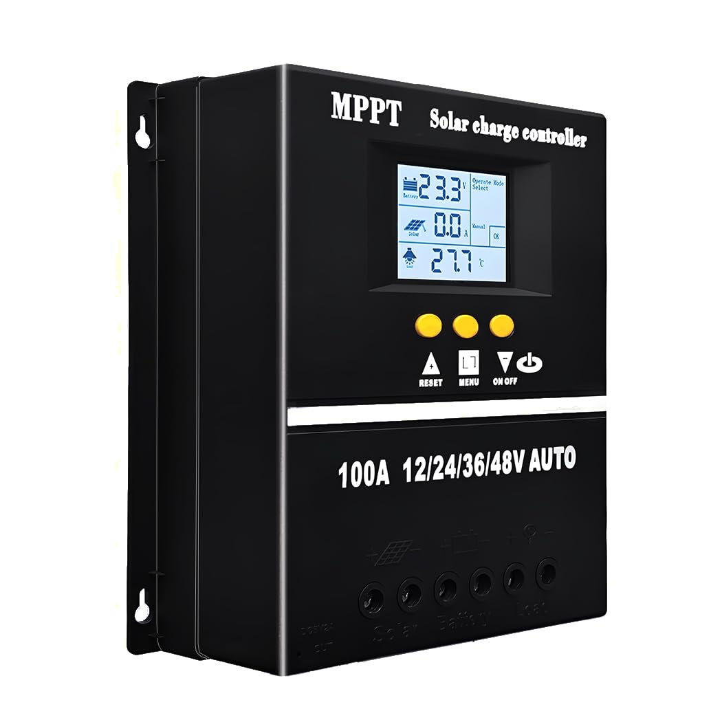 SOGTICPS 100A MPPT controller front view for quick system monitoring