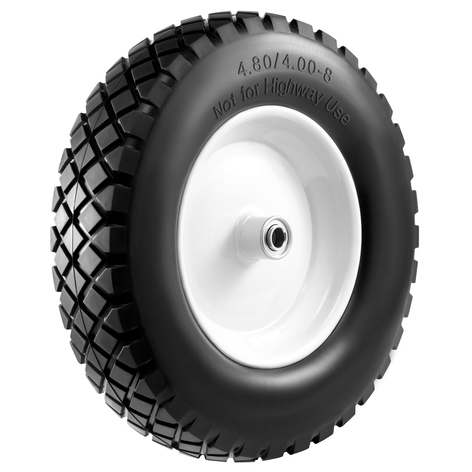 Soiiw universal-fit wheel suits hand trucks and garden trailers.