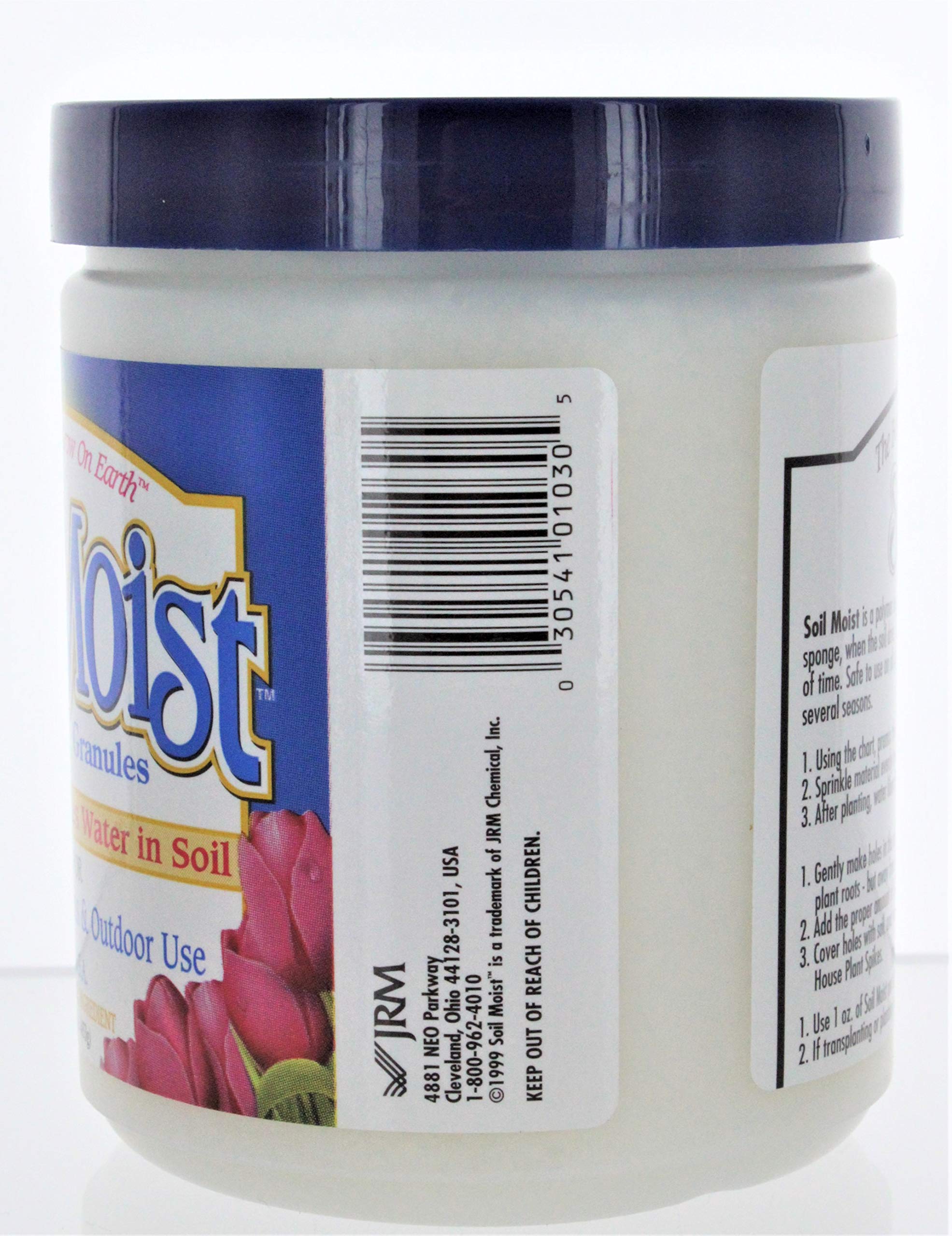 Soil Moist granules being poured for even distribution in soil