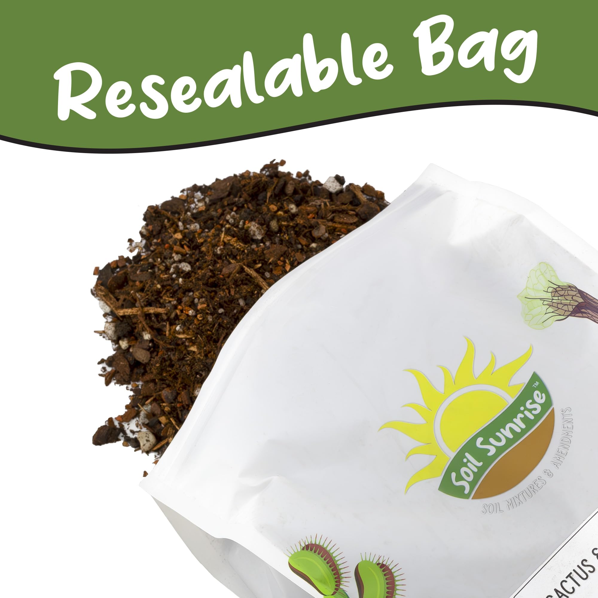 Soil Sunrise 8 quarts bag displayed for large pot projects