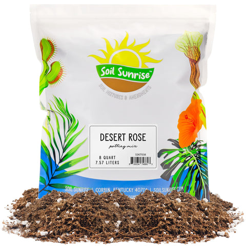 Soil Sunrise Desert Rose potting soil in 8 quarts supports vibrant Desert Rose growth
