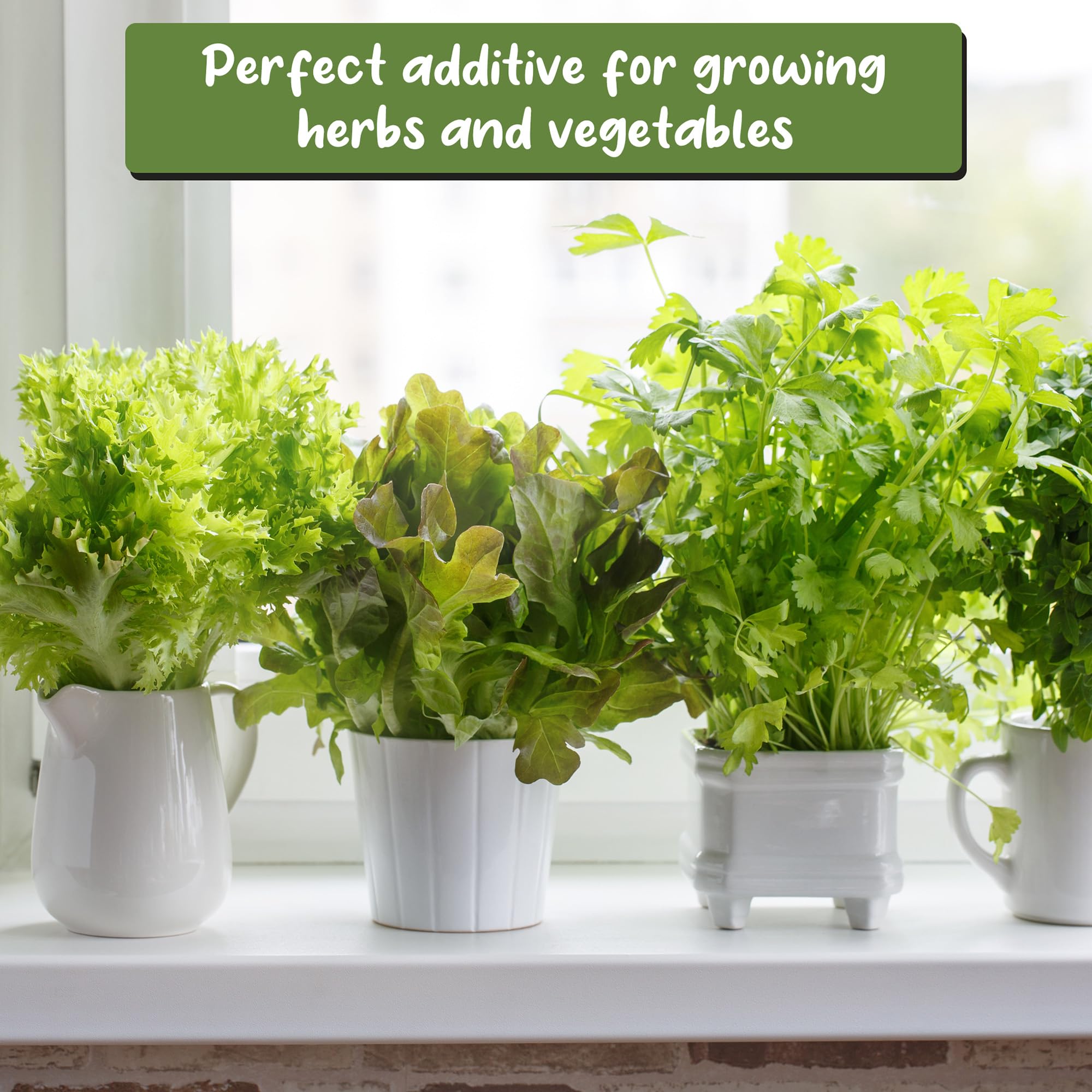 Glauconite-rich greensand provides natural minerals to root zones.