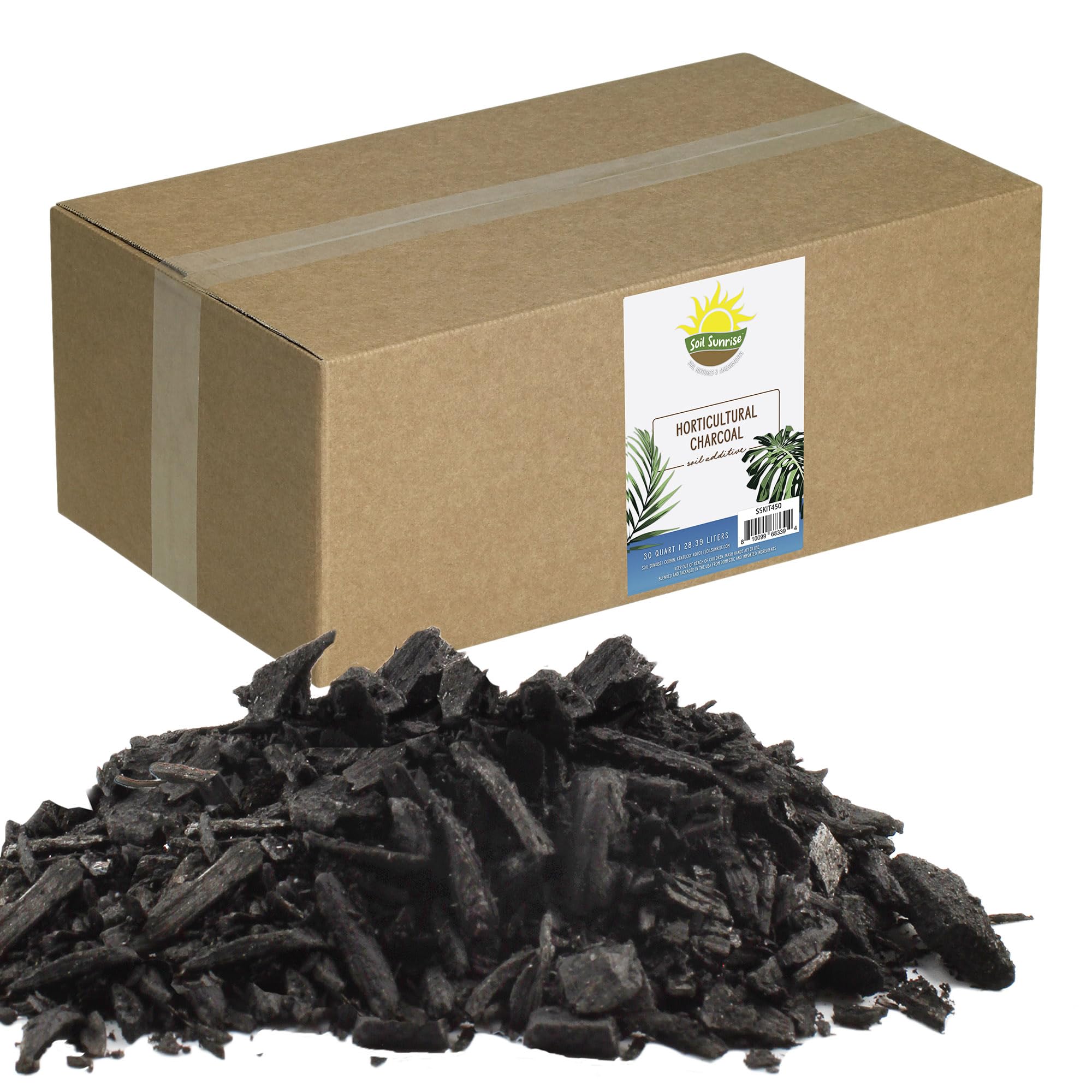 Soil Sunrise charcoal bag, 30 quarts, ideal for indoor plant projects