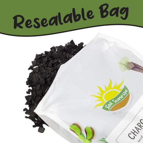 Soil Sunrise horticultural charcoal chips ready to mix with soil