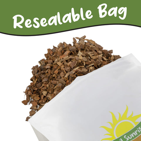 Soil Sunrise Orchid bark perimeter in a pot demonstrates substrate coverage.