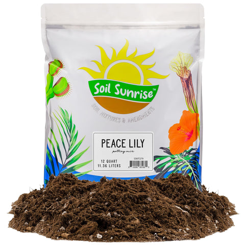 Soil Sunrise Peace Lily potting soil bag for healthy root growth.