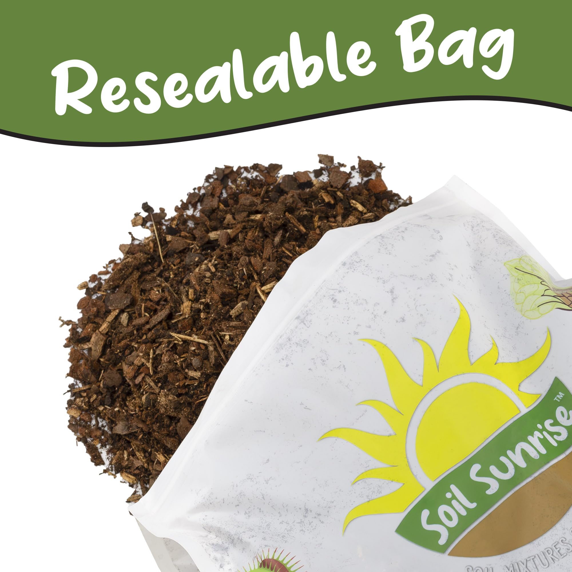 Soil Sunrise mulch as a soil supplement for enriched texture.
