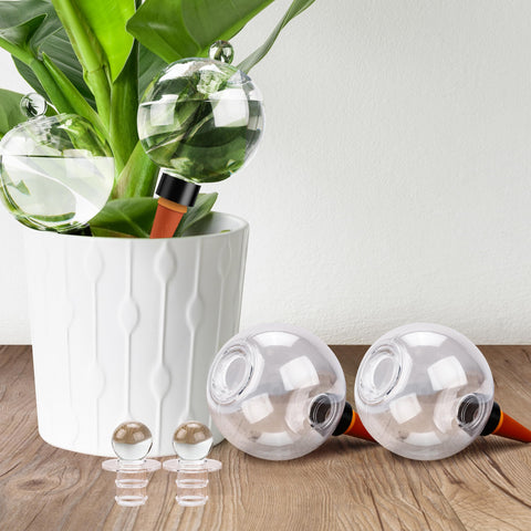 Soilagua 19 oz globe with top-fill cap for easy plant watering
