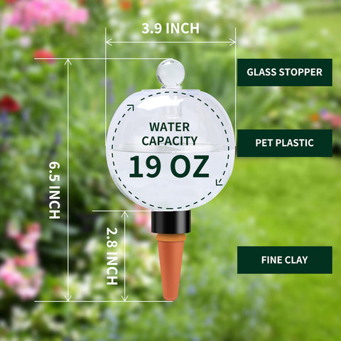Soilagua terracotta spikes deliver slow-release water to roots