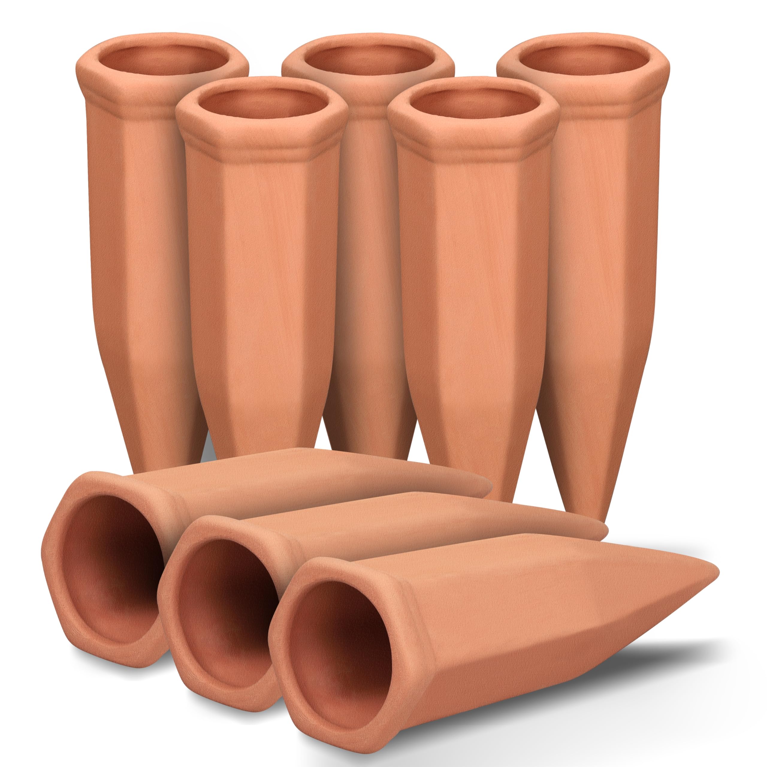 Soilagua wine-bottle-watering-spikes deliver steady root hydration for houseplants.