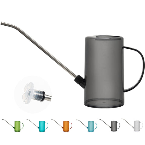 Soiwapot stainless-steel long spout detail enabling targeted watering