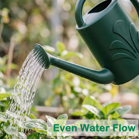 Soiwapot outdoor watering can with high front lip to prevent spills