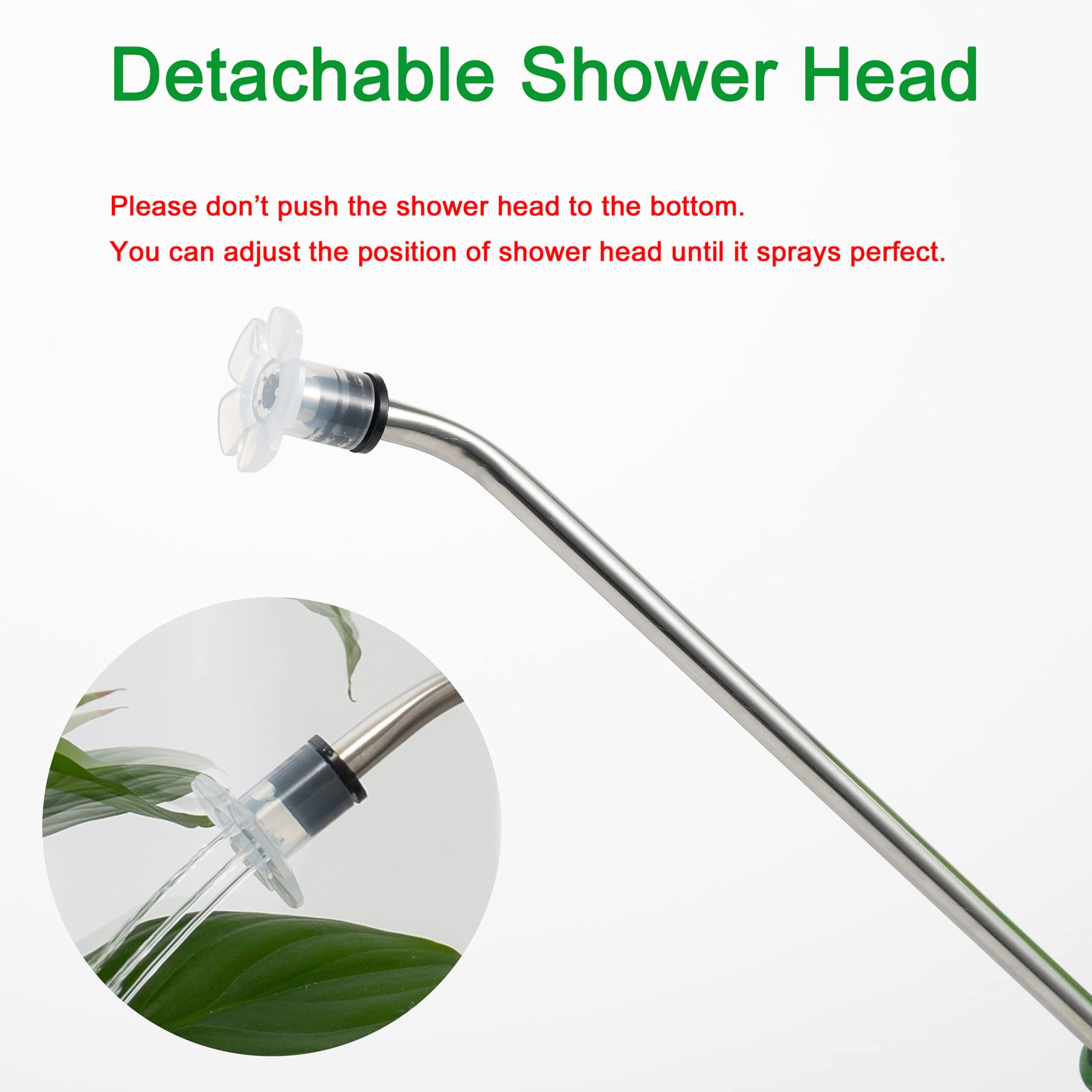 Soiwapot watering can with sprinkler head for even watering through foliage