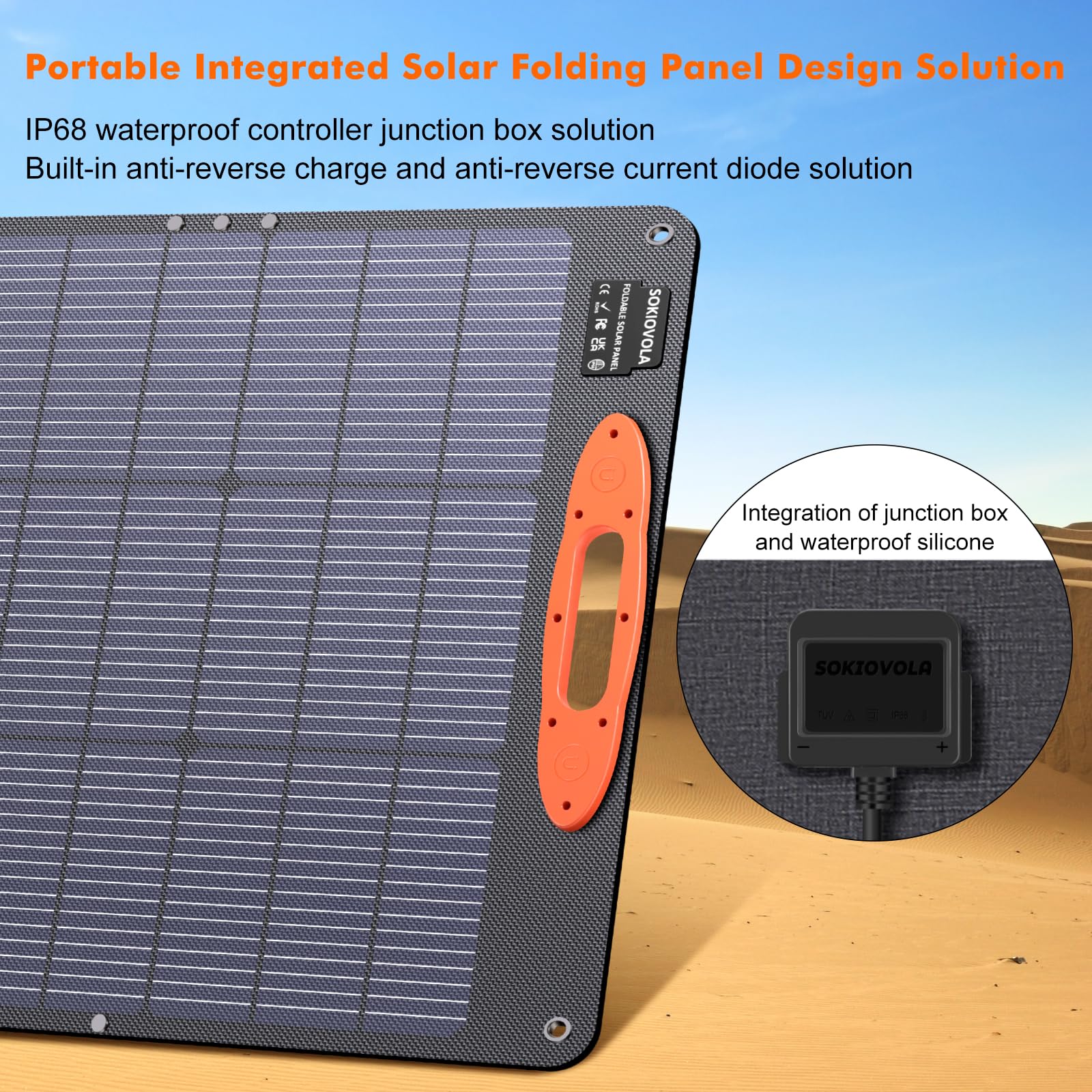 SOKIOVOLA 200W magnetic handle facilitates easy transport.