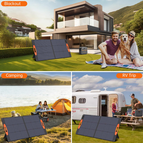 SOKIOVOLA 110W panel includes cables and manual for easy install