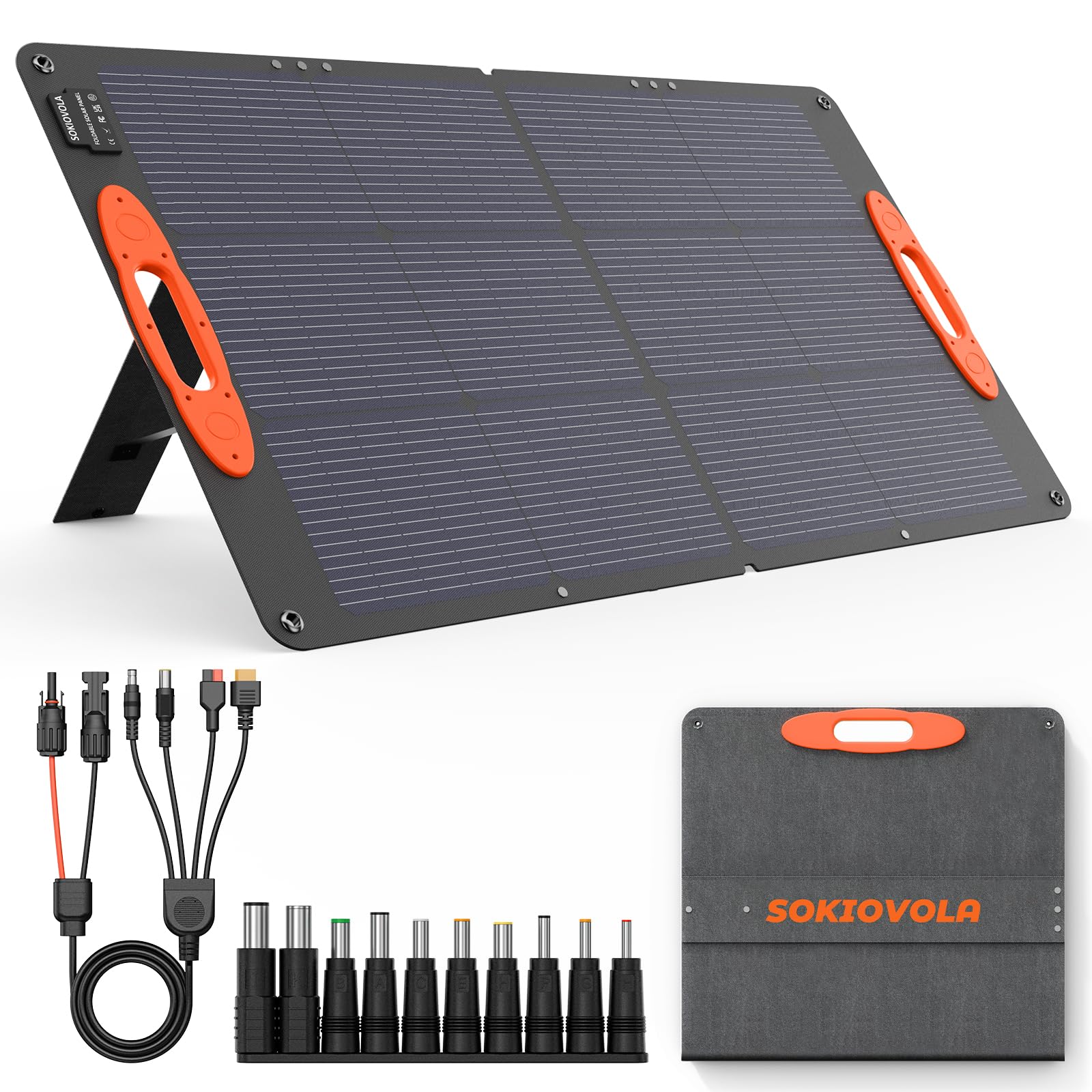 SOKIOVOLA N-Type 16BB 100W folded panel for ultra-portable outdoor charging