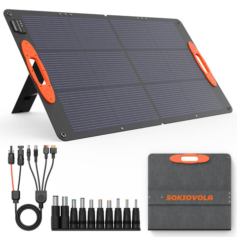 SOKIOVOLA N-Type 16BB 100W folded panel for ultra-portable outdoor charging