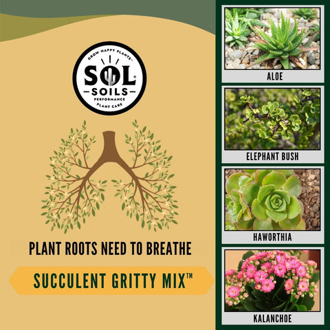Sol Soils Succulent Gritty Mix eco-friendly packaging and sustainable choice for plant lovers