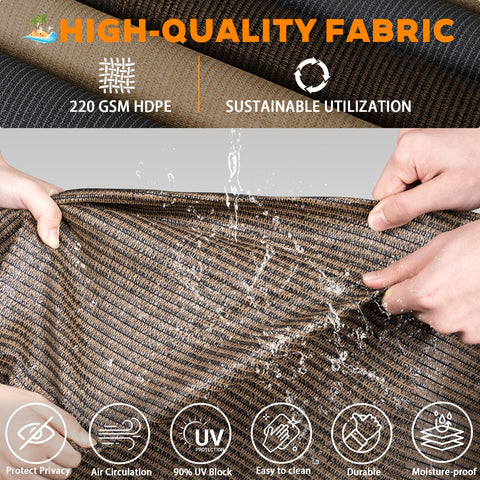 Solace Shade privacy design lets air circulate while shielding the view.