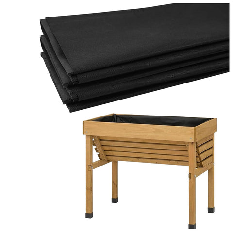 SolaceShine garden bed liner 63x114 inches provides soil stability and drainage.