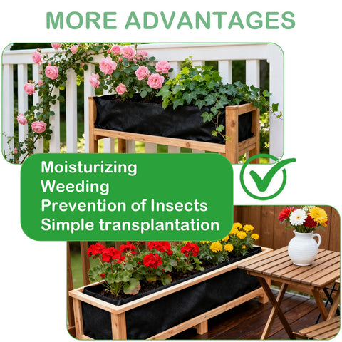SolaceShine large-veg-trough liner suits spacious vegetable beds.