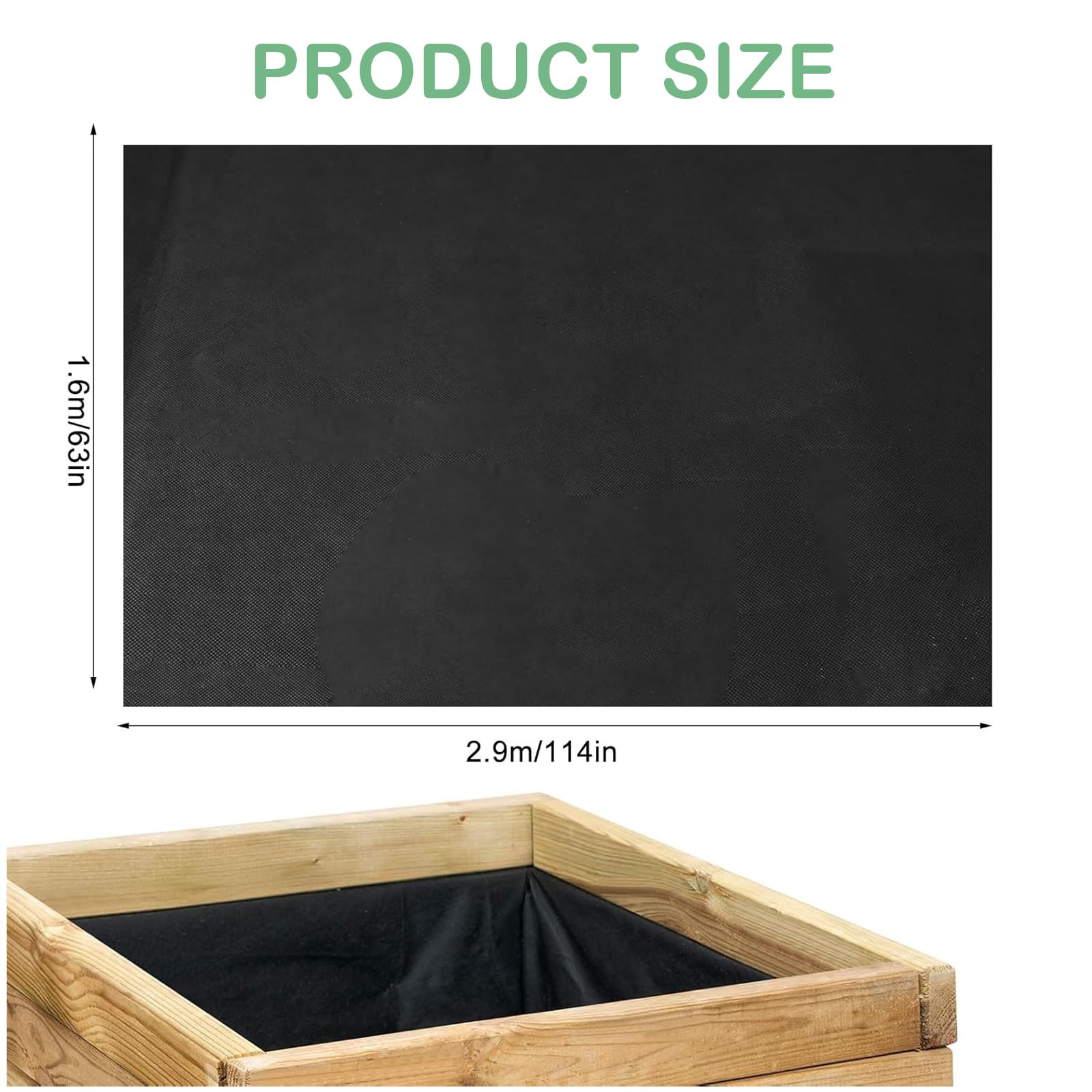 SolaceShine non-woven fabric liner demonstrates breathable, durable material for planters.