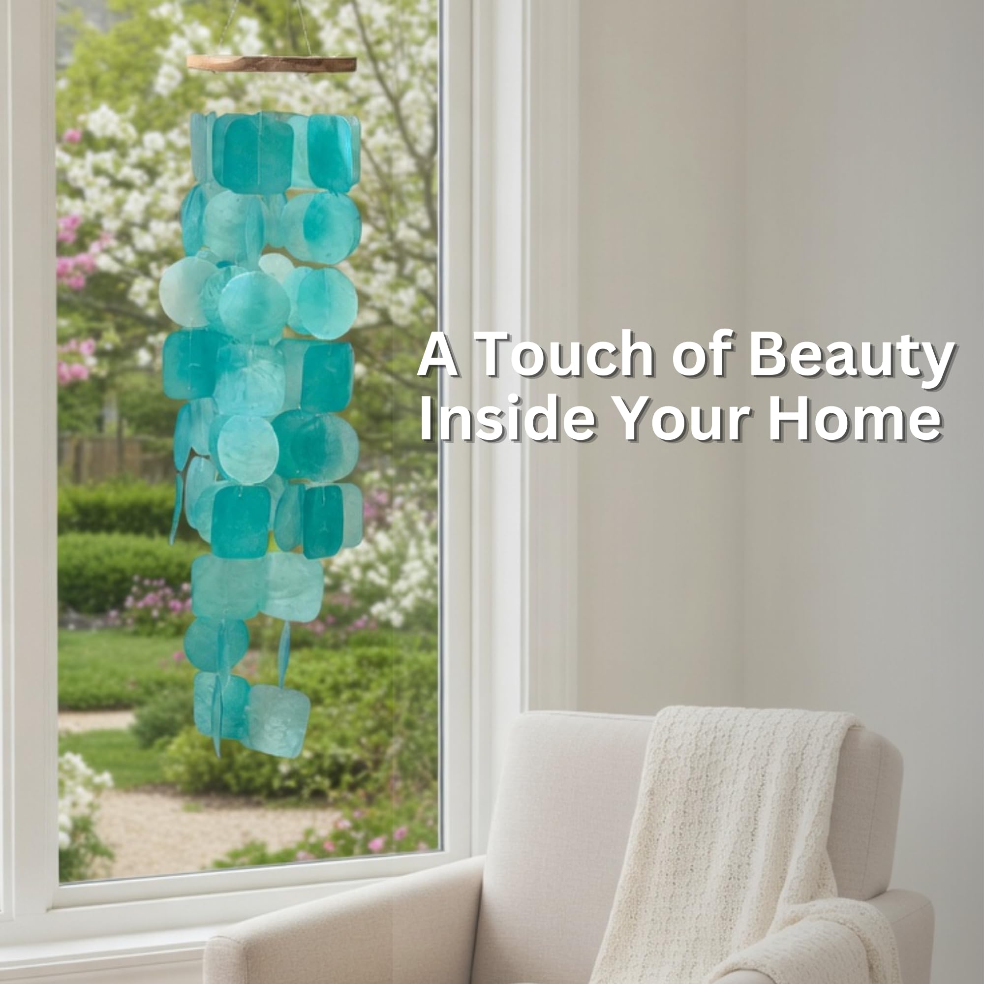 Solange & Frances porch wind chimes welcoming outdoor ambience