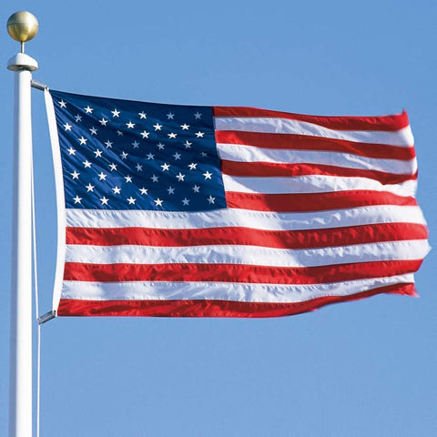 SolarStar American Flag 4x6 with embroidered stars for durable outdoor display.