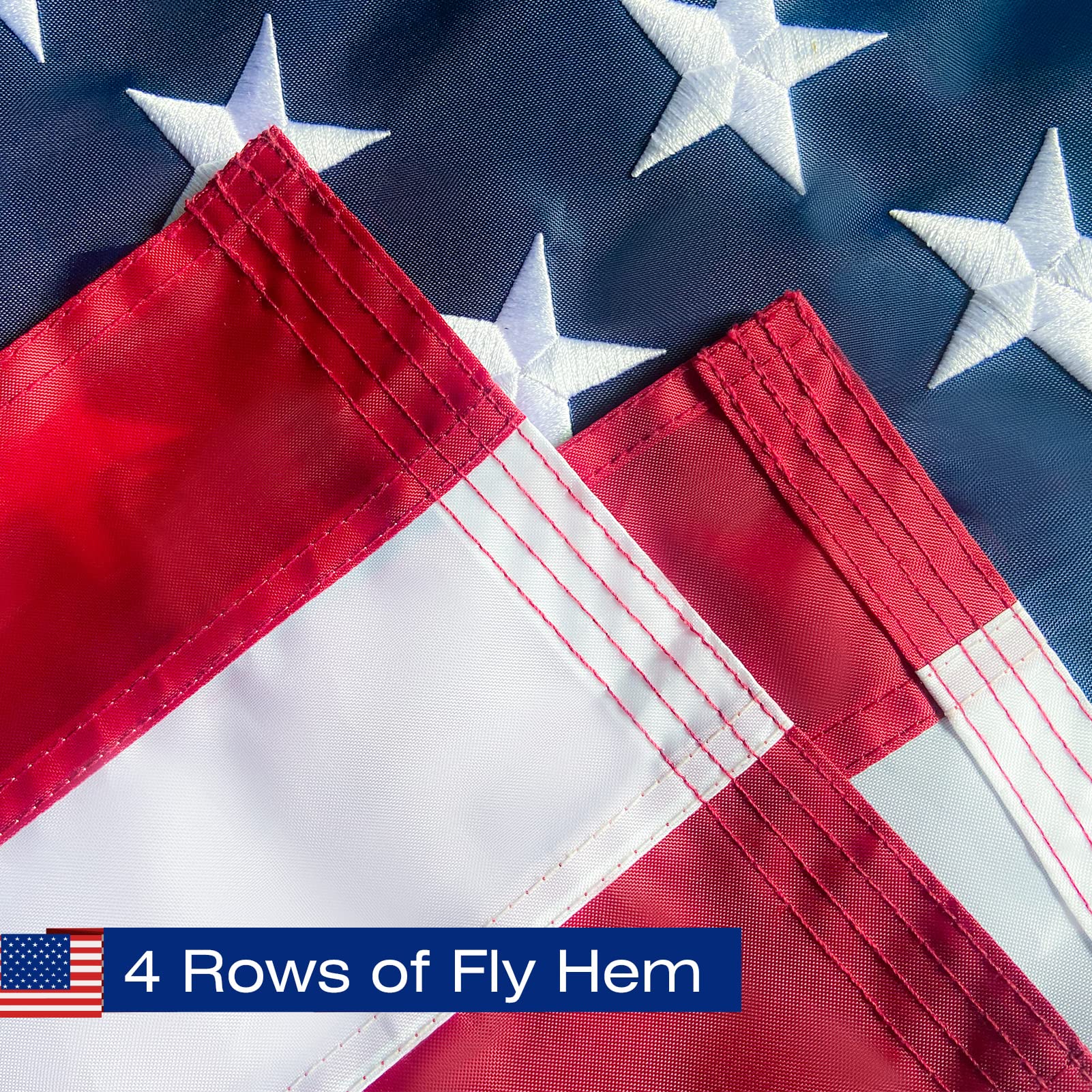 SolarStar flag in quick-dry polyester for easy cleaning.