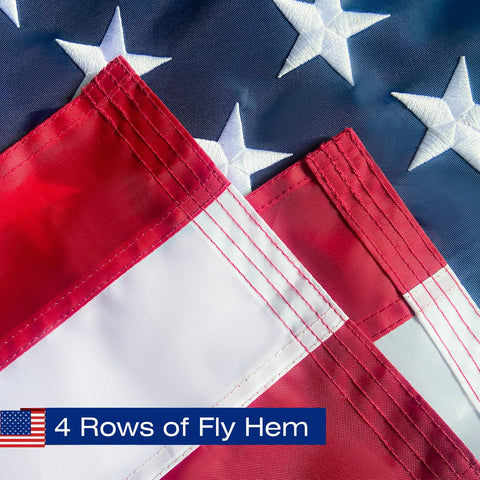 SolarStar flag in quick-dry polyester for easy cleaning.
