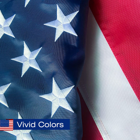 SolarStar flag with UV protection keeps colors vibrant.