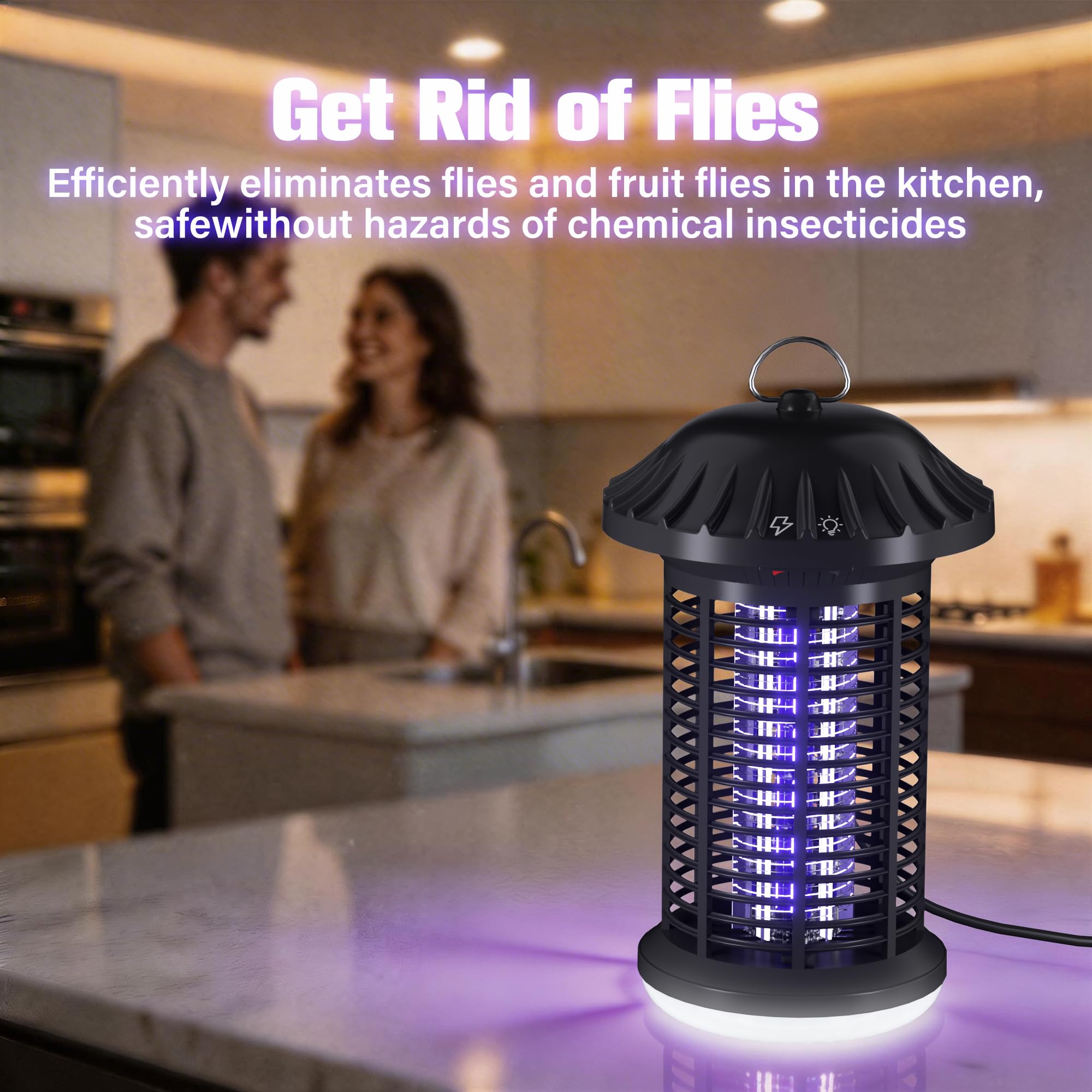 4.7-foot power cord provides flexible placement without extra extensions