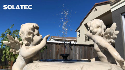 Solatec bird bath setup adds dynamic water movement to your garden.