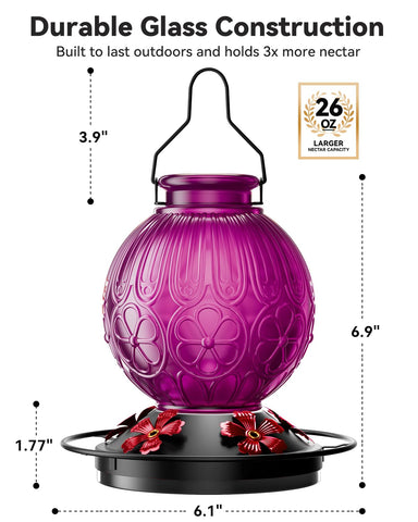 Solawngarden hummingbird feeder durable outdoor setup for balconies and patios